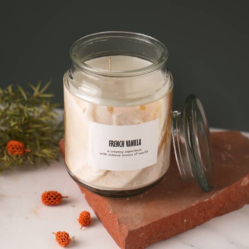 18oz French Vanilla Mason Jar Candle