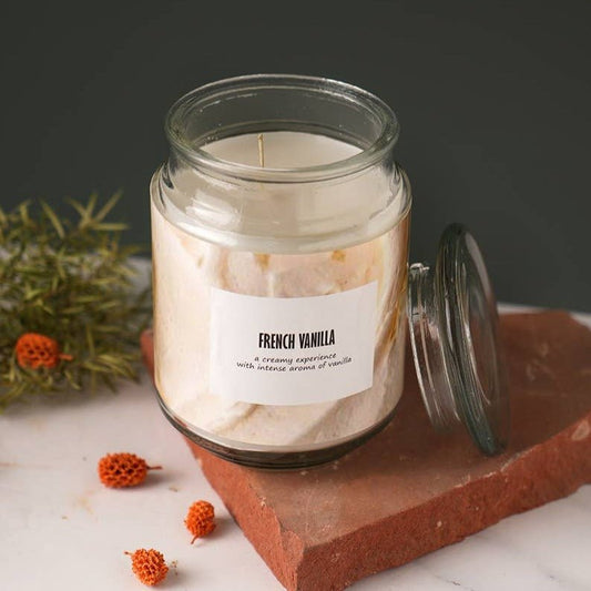 18oz French Vanilla Mason Jar Candle