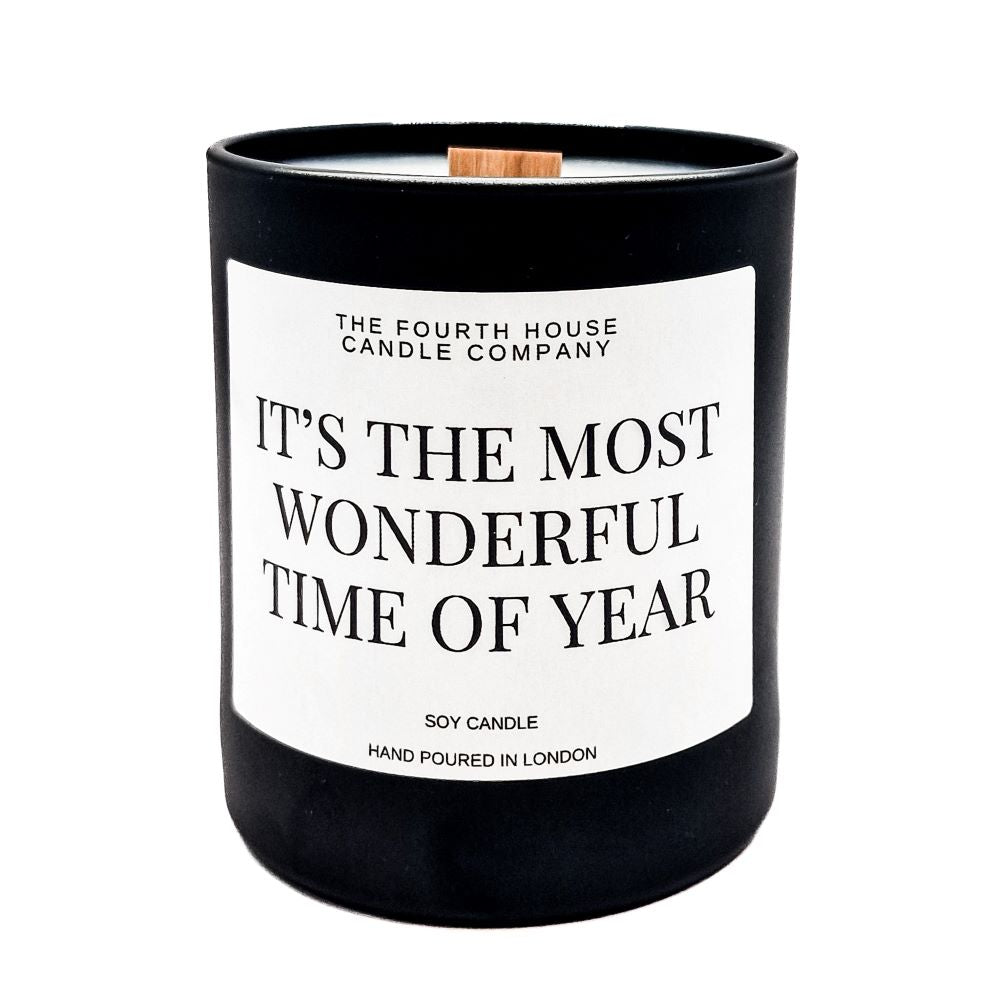 Vegan Wood Wick Candle -Frosted Plum (Christmas)