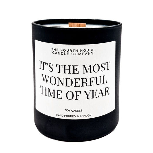 Vegan Wood Wick Candle -Frosted Plum (Christmas)