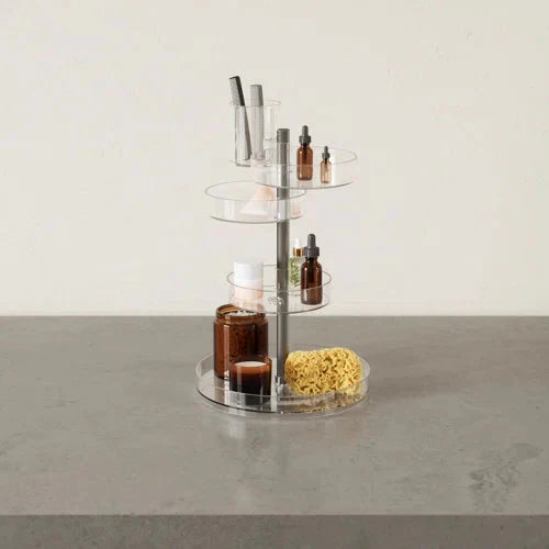 36cm H Adjustable Height Rotating Makeup Organizer