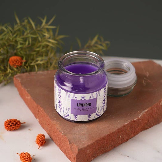 3oz Lavender Mason Jar Candle, Set of 4