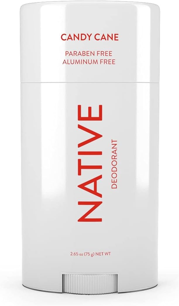 Native Deodorant - Paraben Free Aluminum Free - Candy Cane - Full Size 2.65 OZ 75 G (Candy Cane)