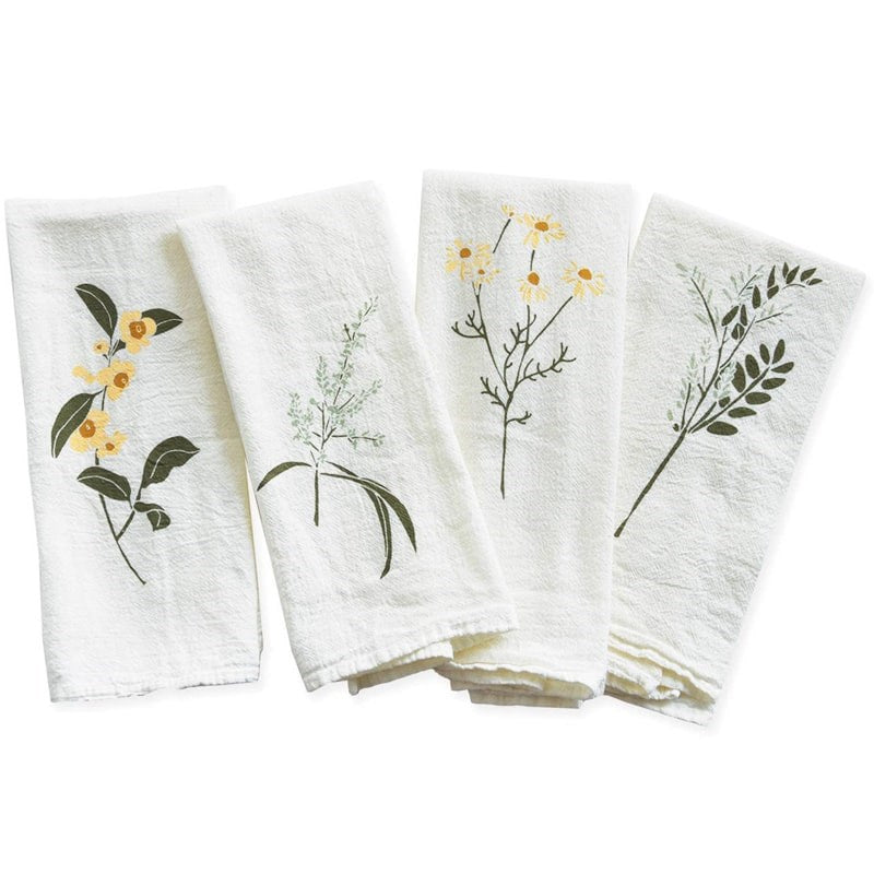 June & December Herbal Tea Garden Napkins Set (4 pcs)