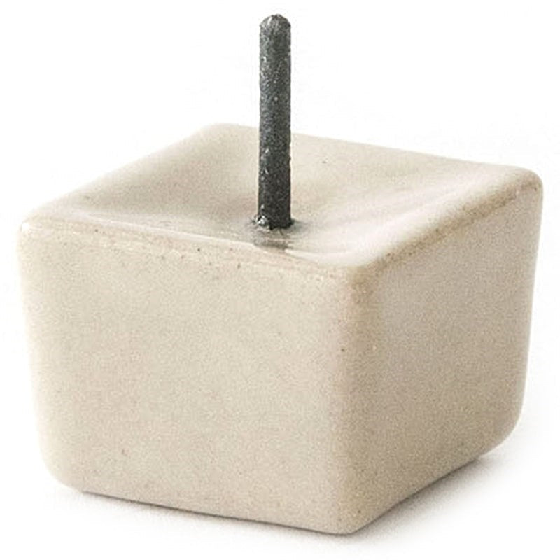 Ceramic Cubic Candle Stand – Beige