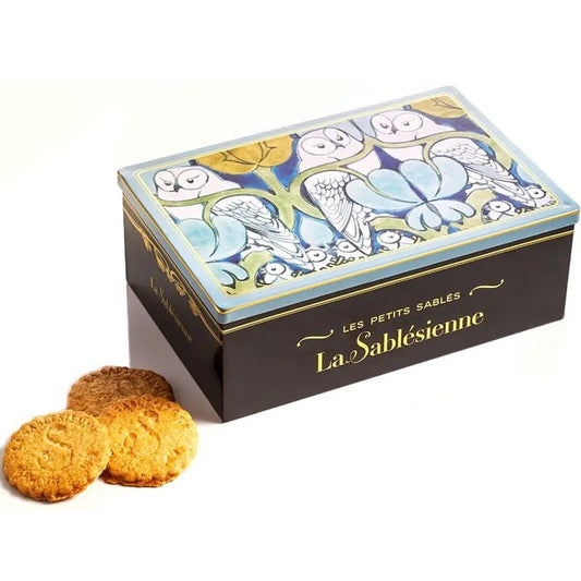 “Voysey’s Owls” Tin Box – Shortbread Cookies
