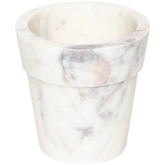 Caravan Home White Marble Pot