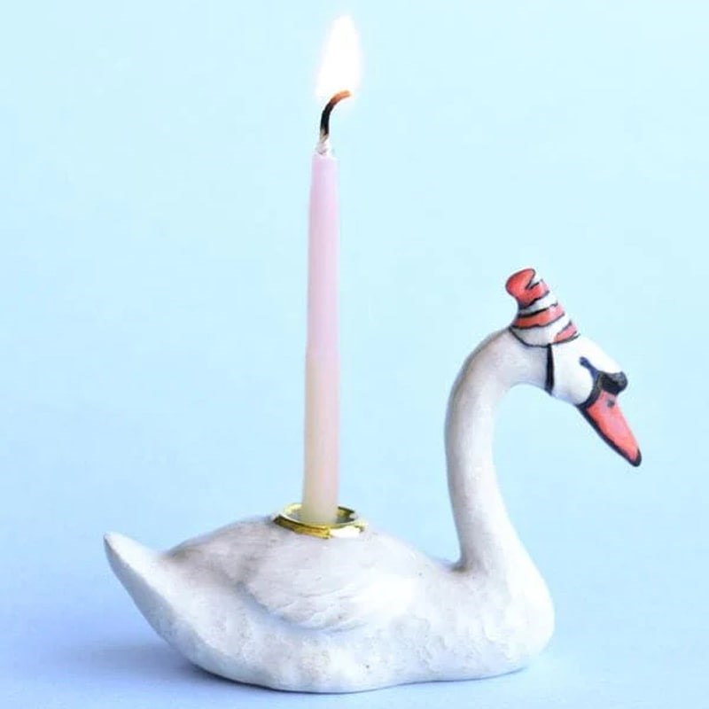 Camp Hollow Swan Cake Topper (1 pc)