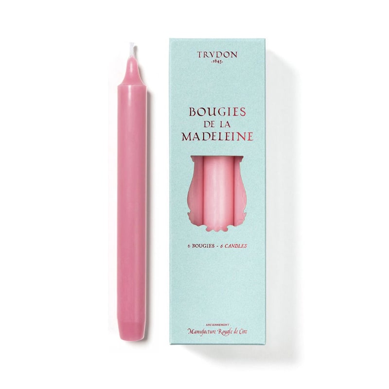 Madeleine 8" Taper Candles - Pink