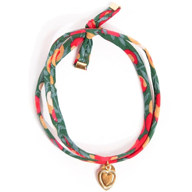 Liberty Double Wrap Heart Bracelet - Wiltshire Gold Bottle