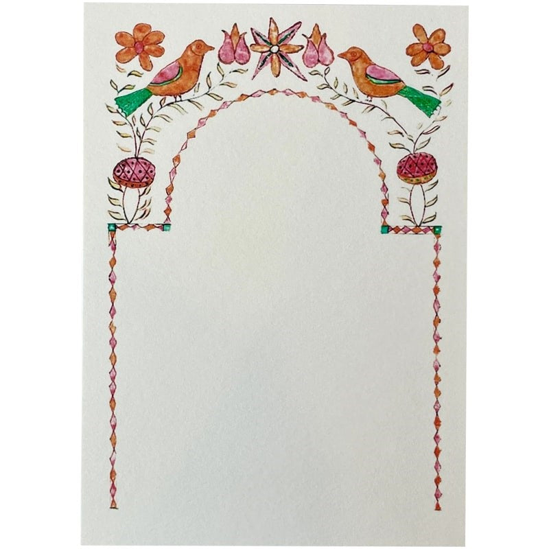 Folk Art Bird Frame Notecards