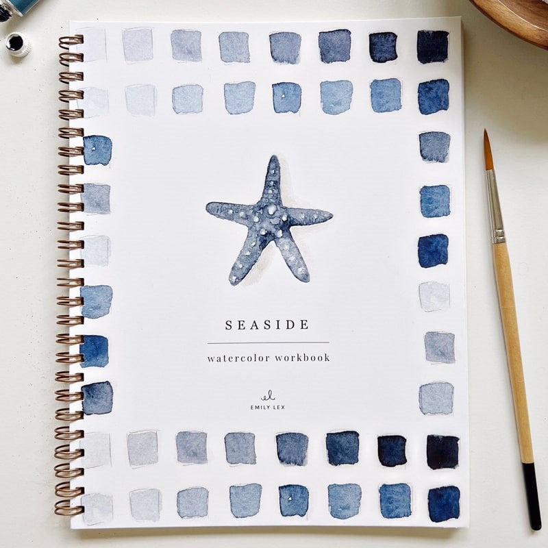 Seaside Watercolor Workbook