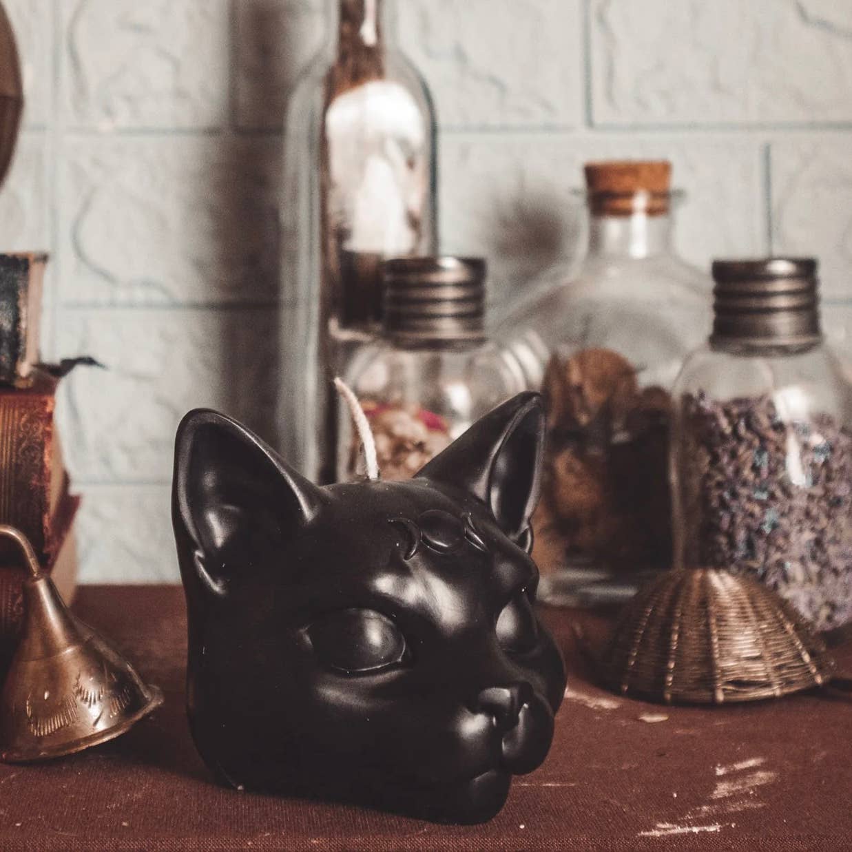 Third Eyed Cat Candle