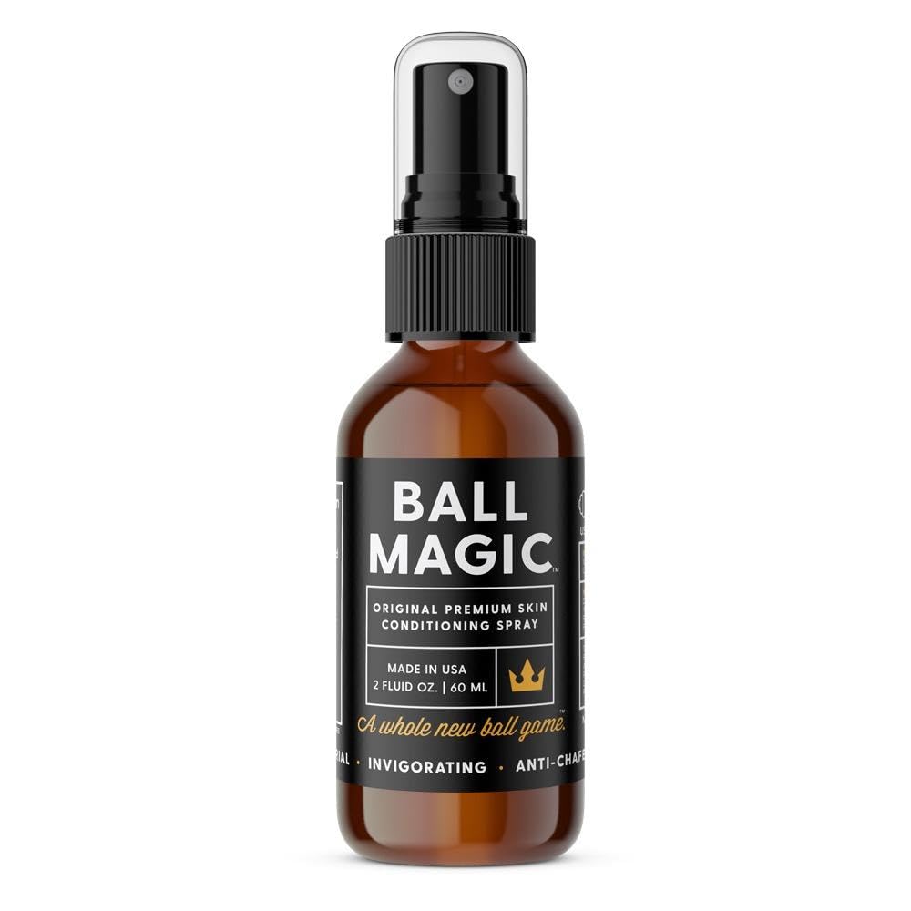 BALL MAGIC - Premium Skin Conditioning Spray – Anti-Chafing, Oil-based, Anti-Itch, Groin Protection w/Vitamins & Anti-Oxidants for Skin Defense and Accelerated Healing (1)