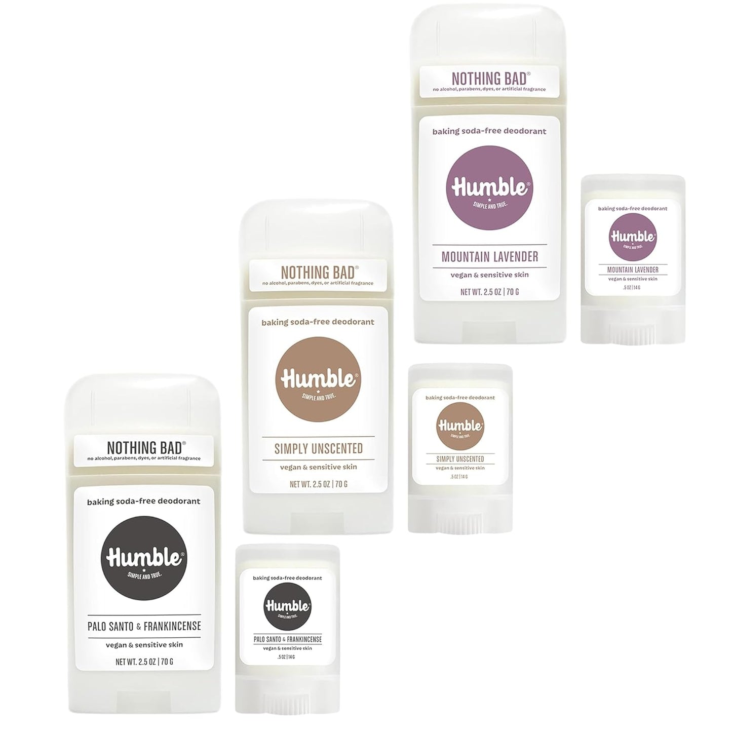 Vegan Mountain Lavender, Palo Santo & Frankincense, and Unscented Duo Bundle - 3 pack