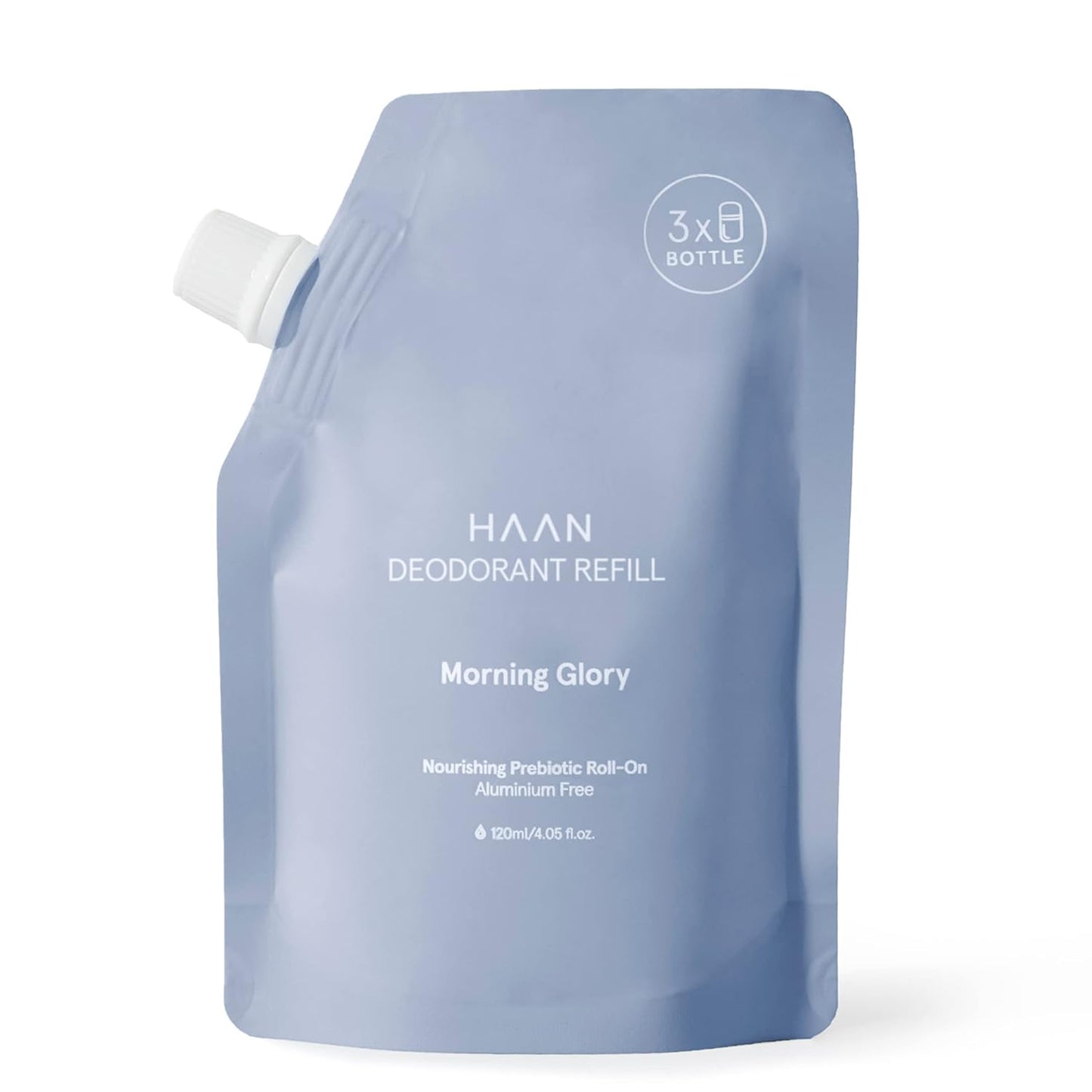 HAAN Natural Deodorant Refill for Women and Men, Morning Glory with 24 Hour Odor Protection | Vegan Deodorant, Balance Your Skin's | Aluminium Free, Paraben Free - 4 Fl. Oz.