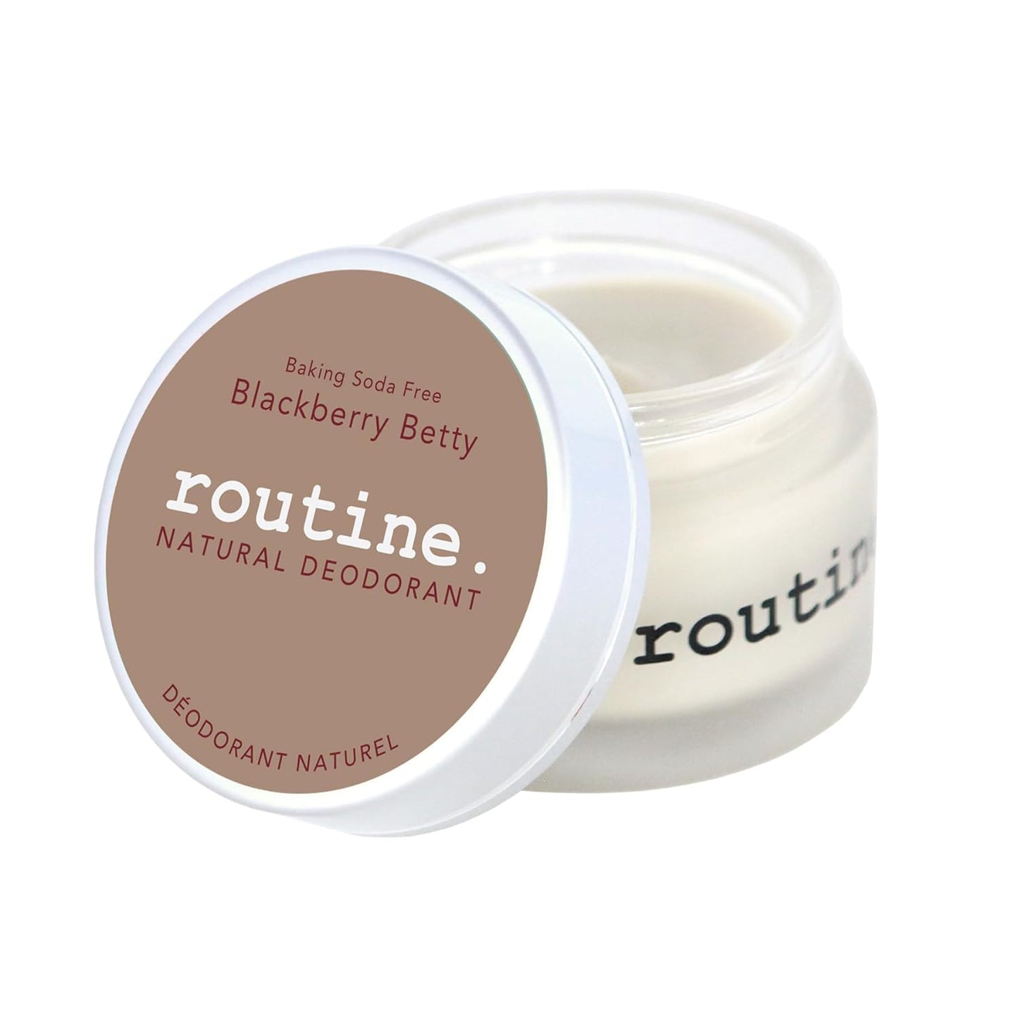 Routine Natural Deodorant Blackberry Betty (Baking Soda Free) Deo Jar | 2 Fluid Oz. Natural Deodorant | Aluminum Free Natural Deodorant For Women & Men (Cream Jar Formula)