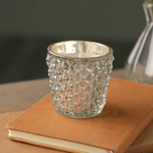 6.3oz Mercury Glass Votive (set of 2)