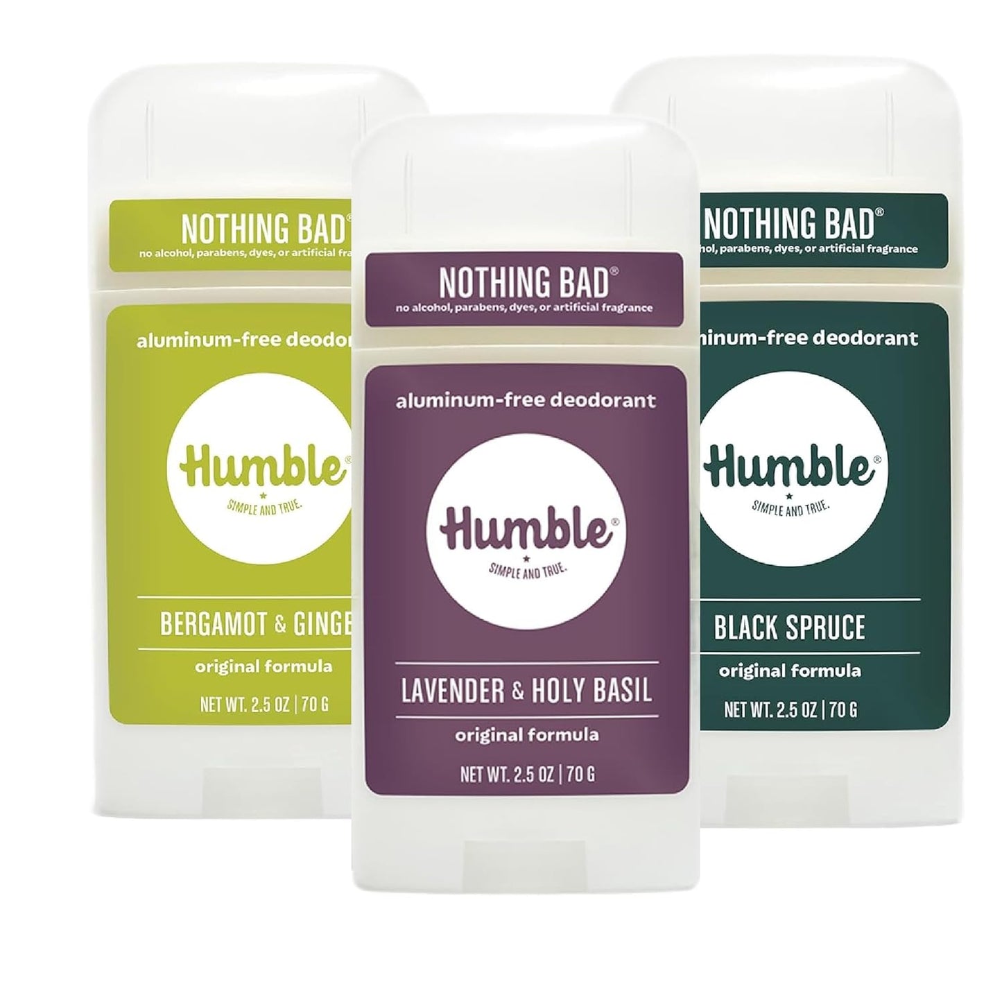 Fresh and Earthy Trio - Lavender and Holy Basil, Black Spruce, and Bergamot & Ginger, 3 Pack