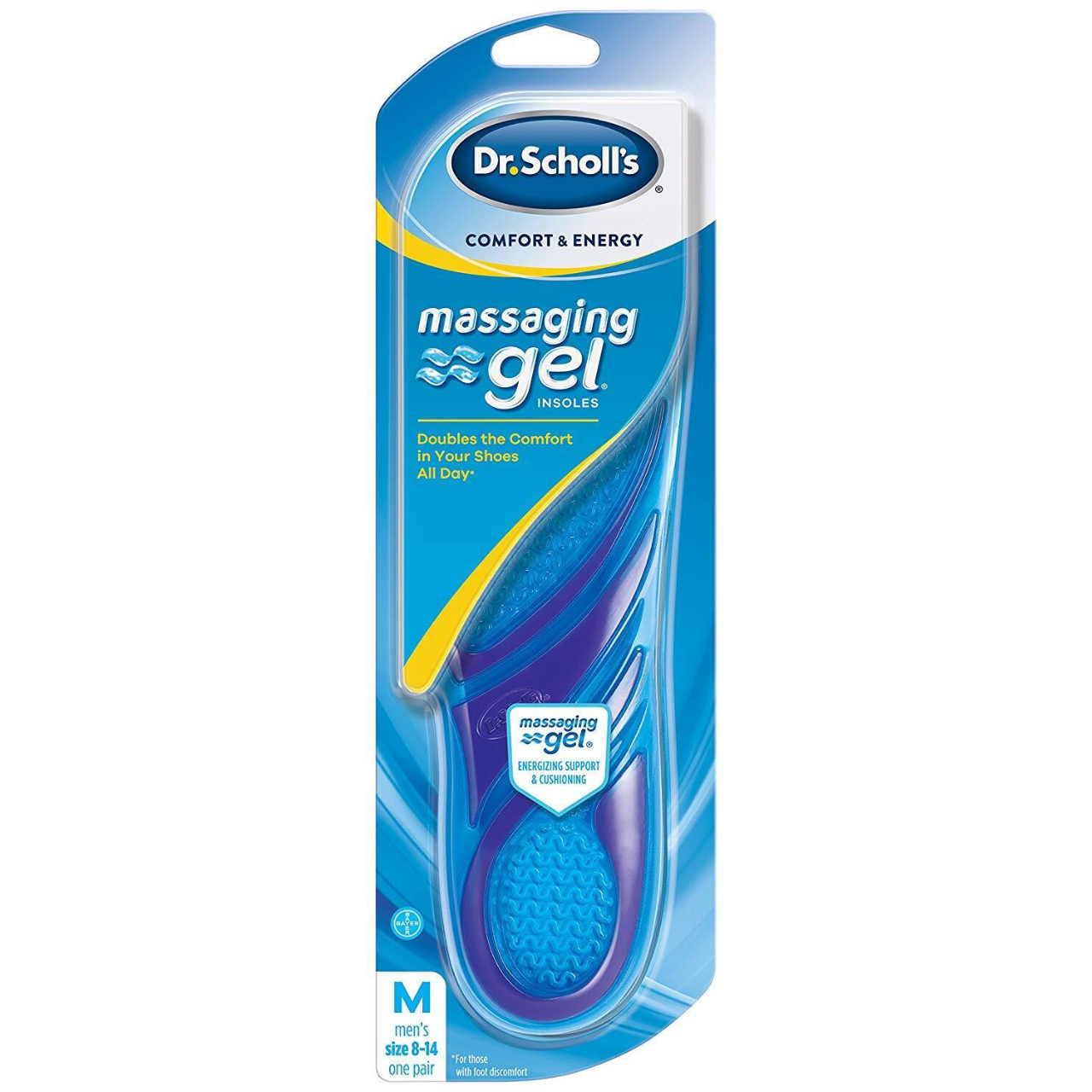 Dr.Scholl's - Massaging Gel Insoles - Men's Size 8-14 | One Pair
