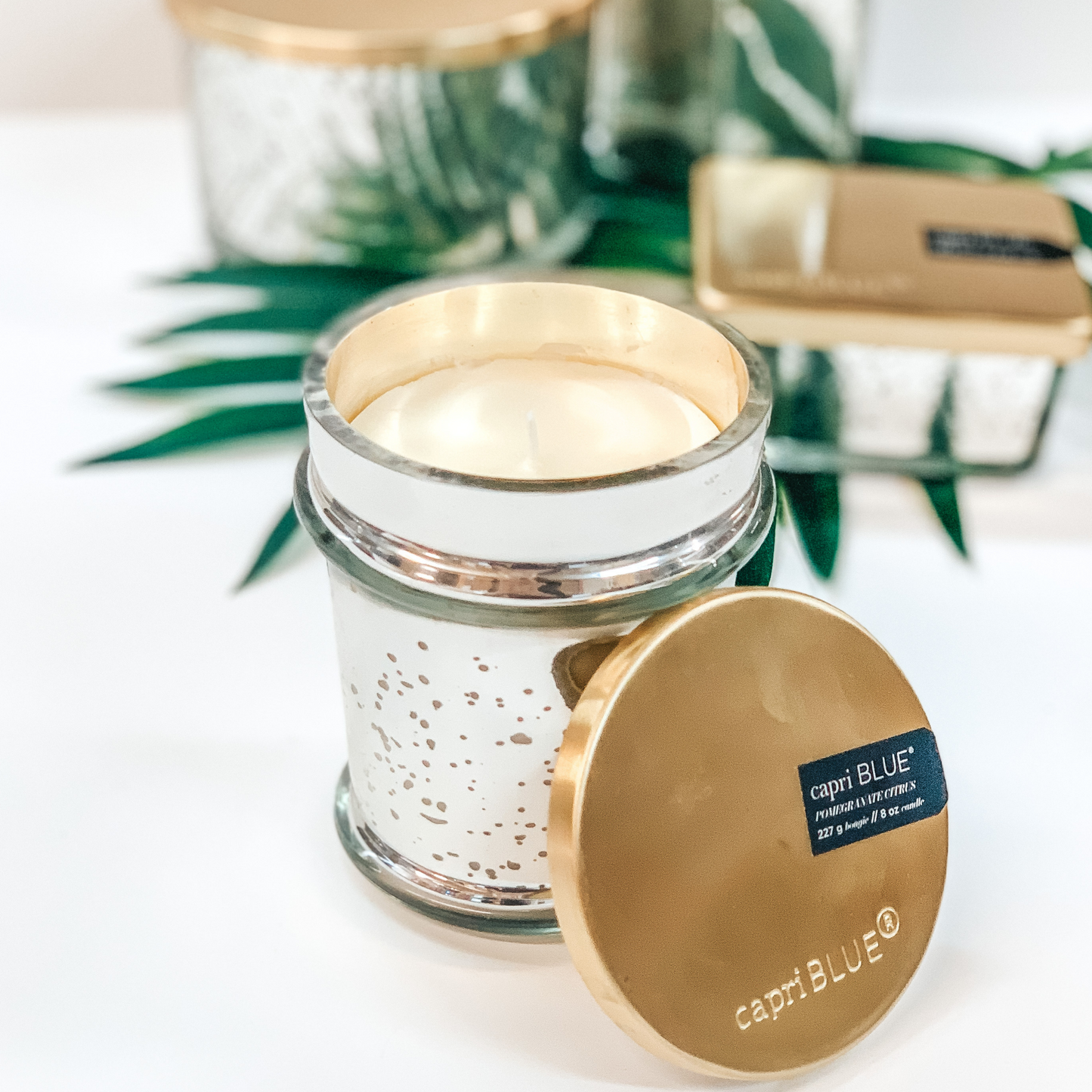 Capri Blue | 8 oz. Mercury Found Glass Candle | Various Scents