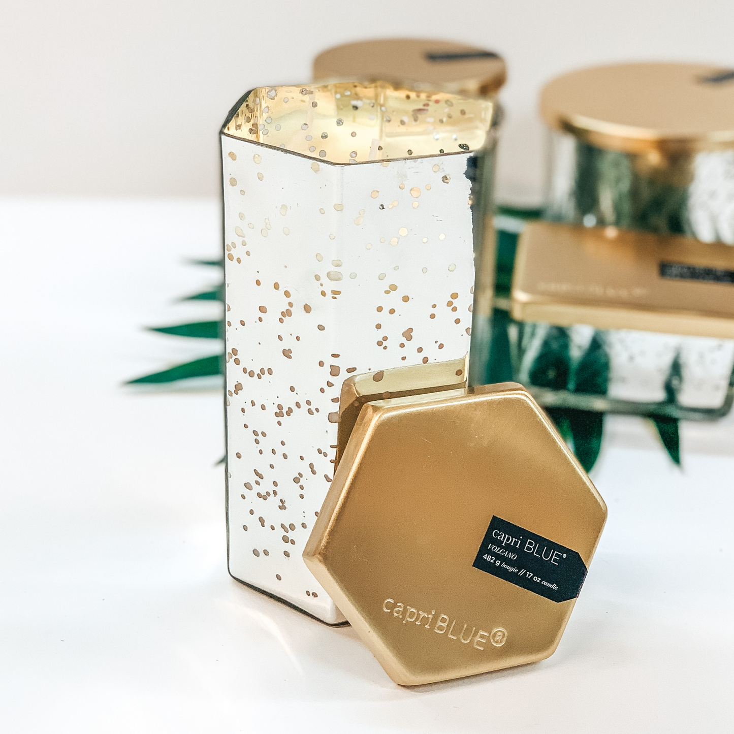 Capri Blue | 17 oz. Mercury Hexagon Candle | Volcano