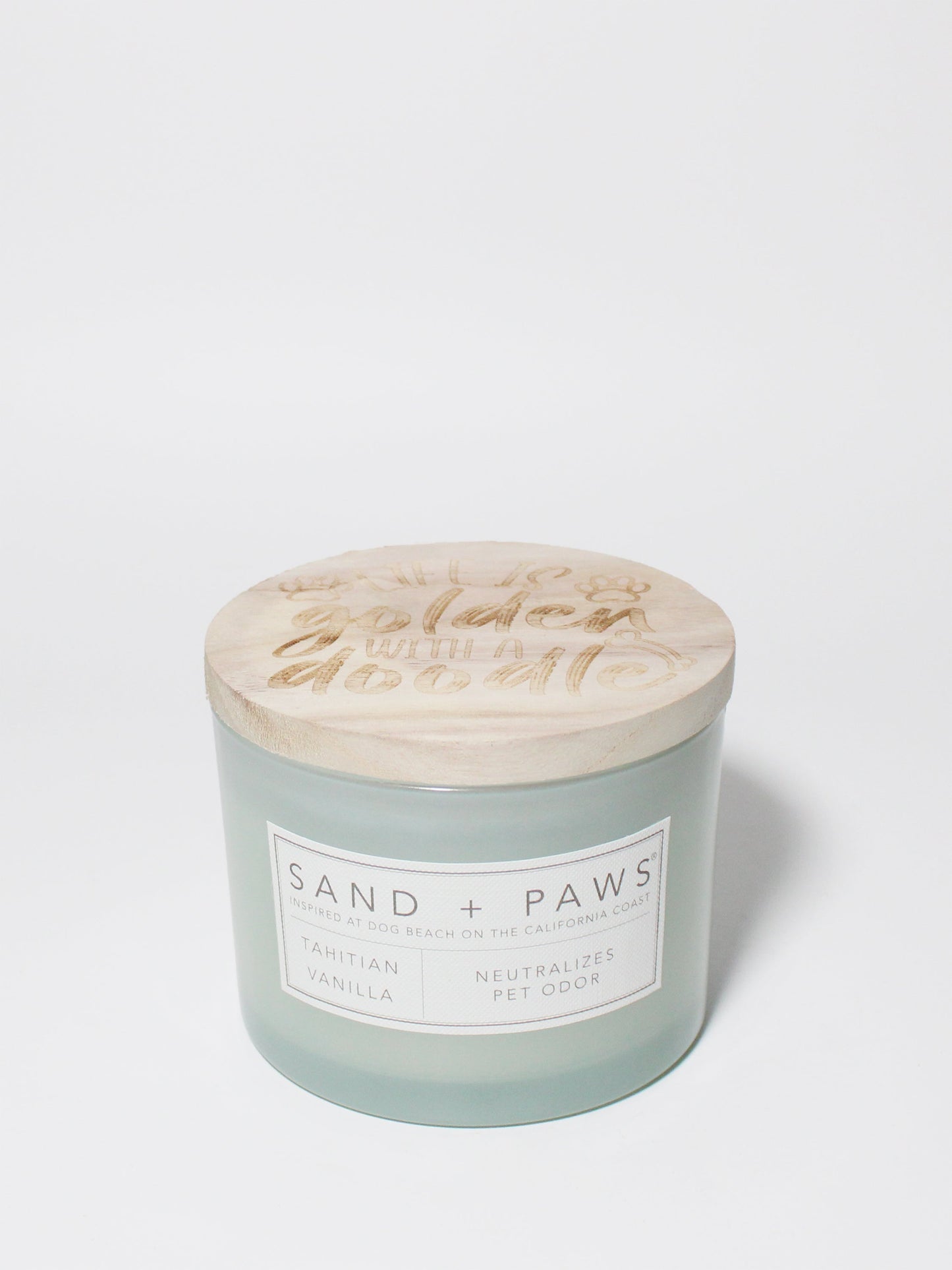Sand + Paws Tahitian Vanilla 12 oz scented candle