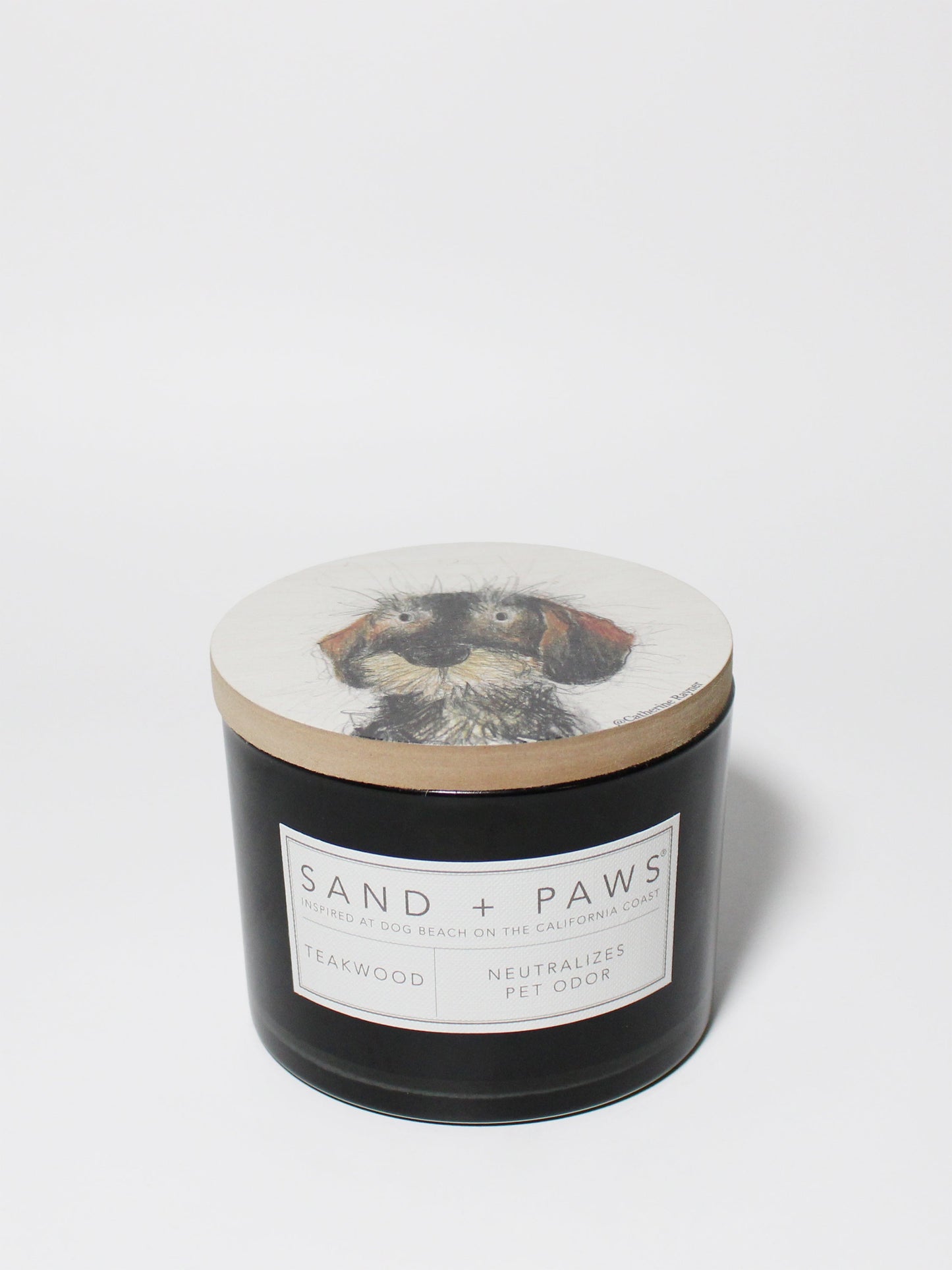 Sand + Paws Teakwood 12 oz scented candle