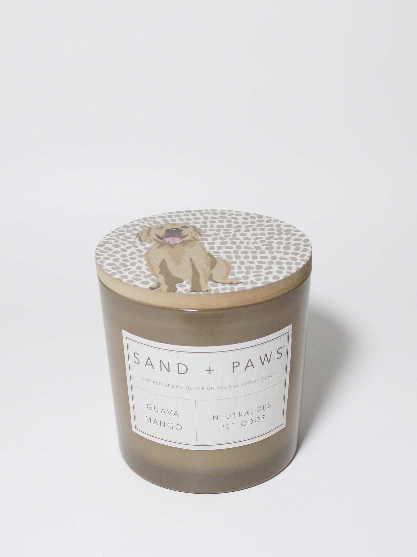 Sand + Paws Guava Mango 21 oz scented candle