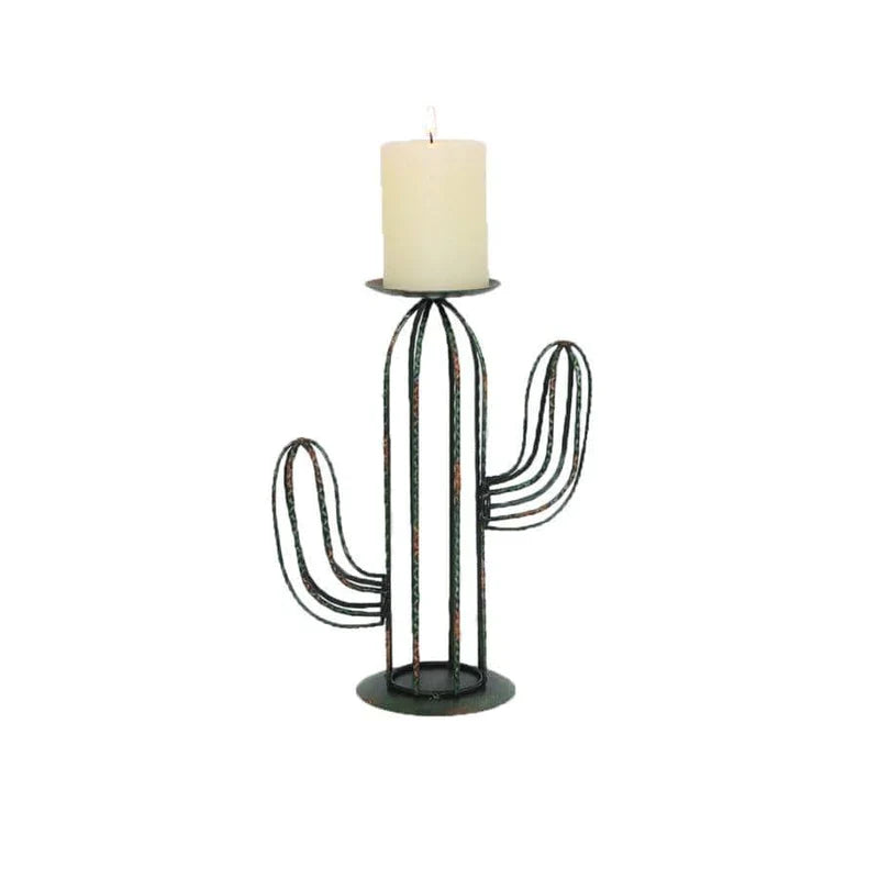 CACTUS SINGLE PILLAR CANDLE HOLDER