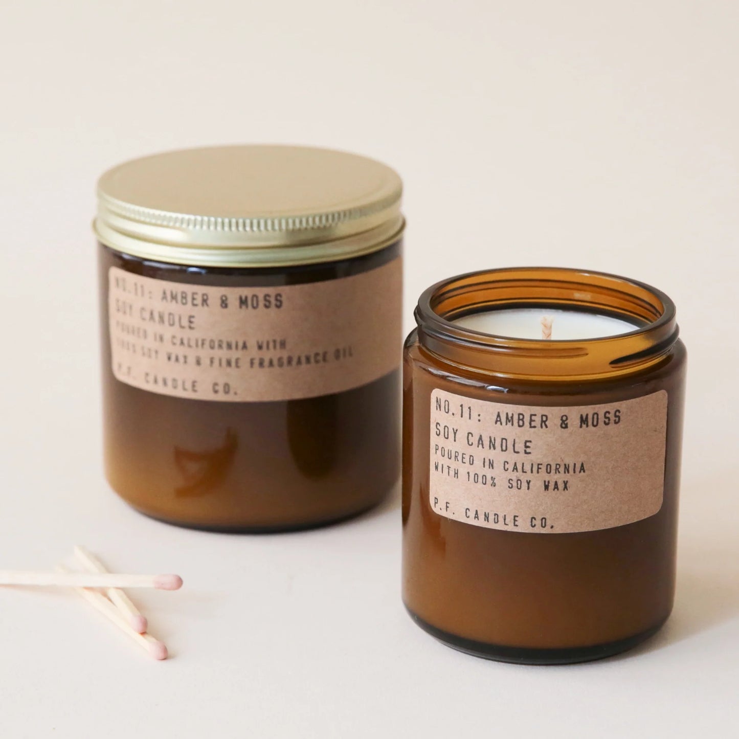 Soy Candle | Amber & Moss