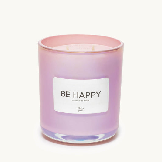 Be Happy Vanilla Woods Candle