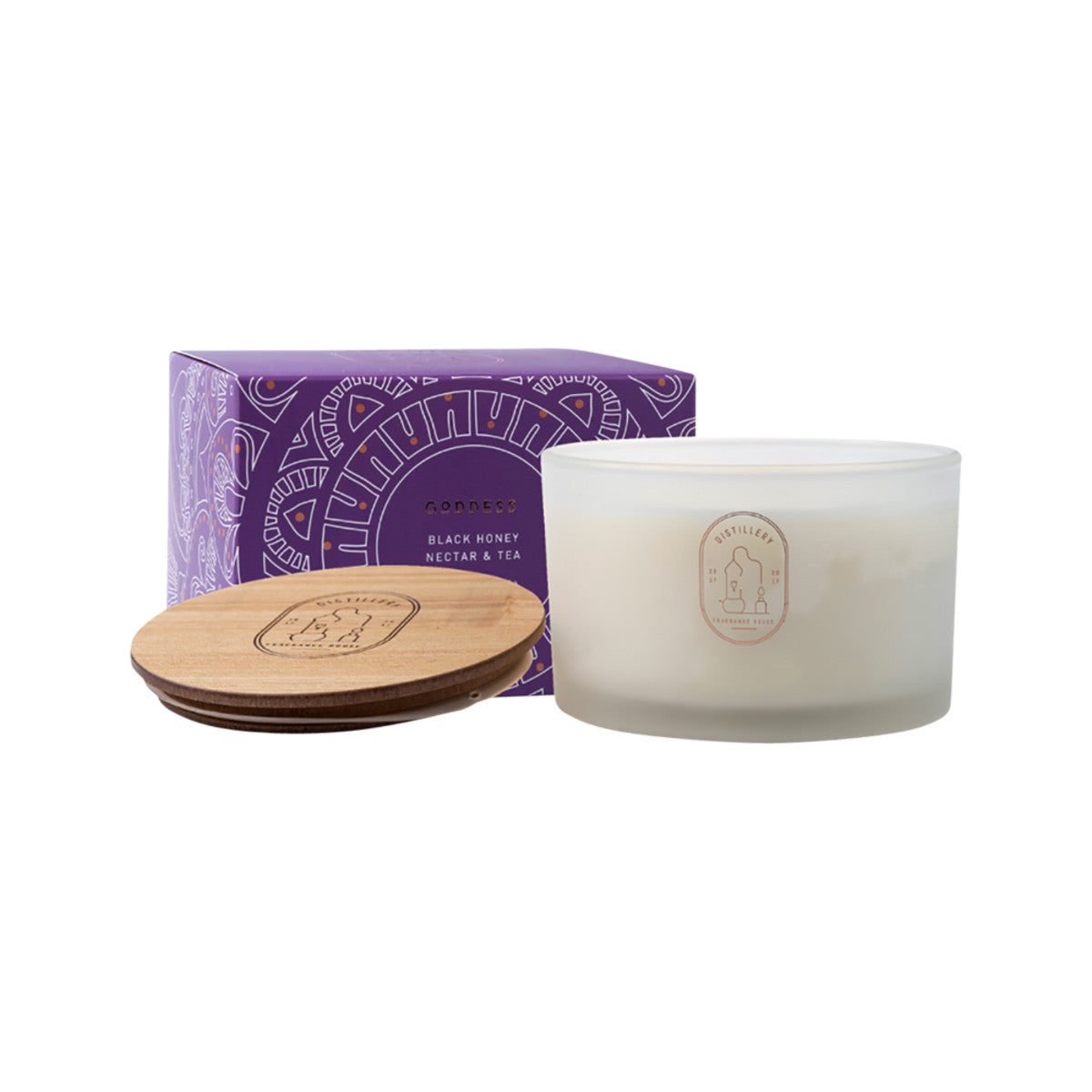 Distillery Fragrance House Soy Candle Black Honey Nectar & Tea Goddess 450g