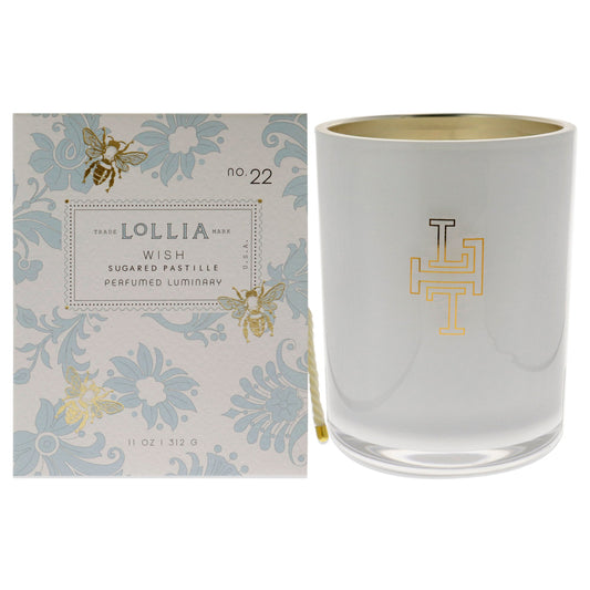 Wish Perfumed Luminary Candle by Lollia for Unisex - 11 oz Candle