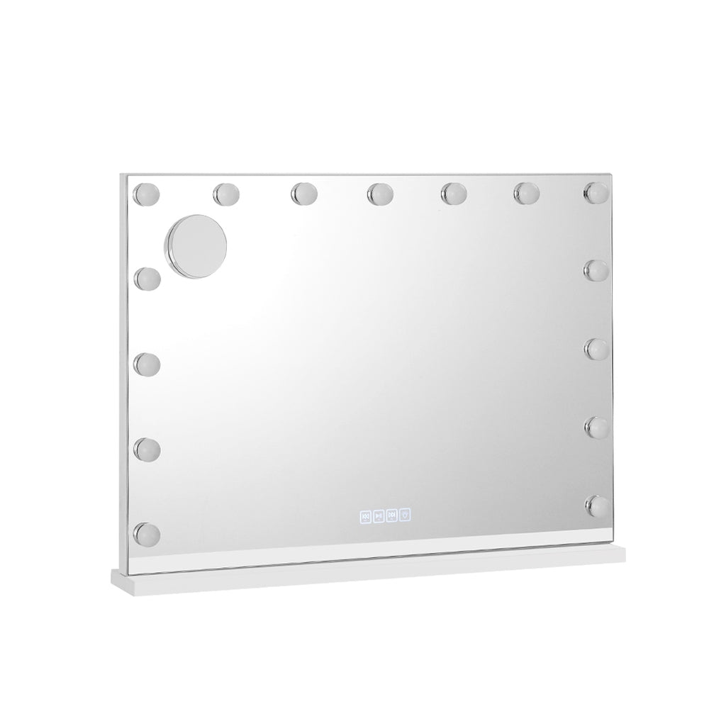 Embellir Bluetooth Makeup Mirror 80X58cm Hollywood with Light Vanity Wall 18 LED