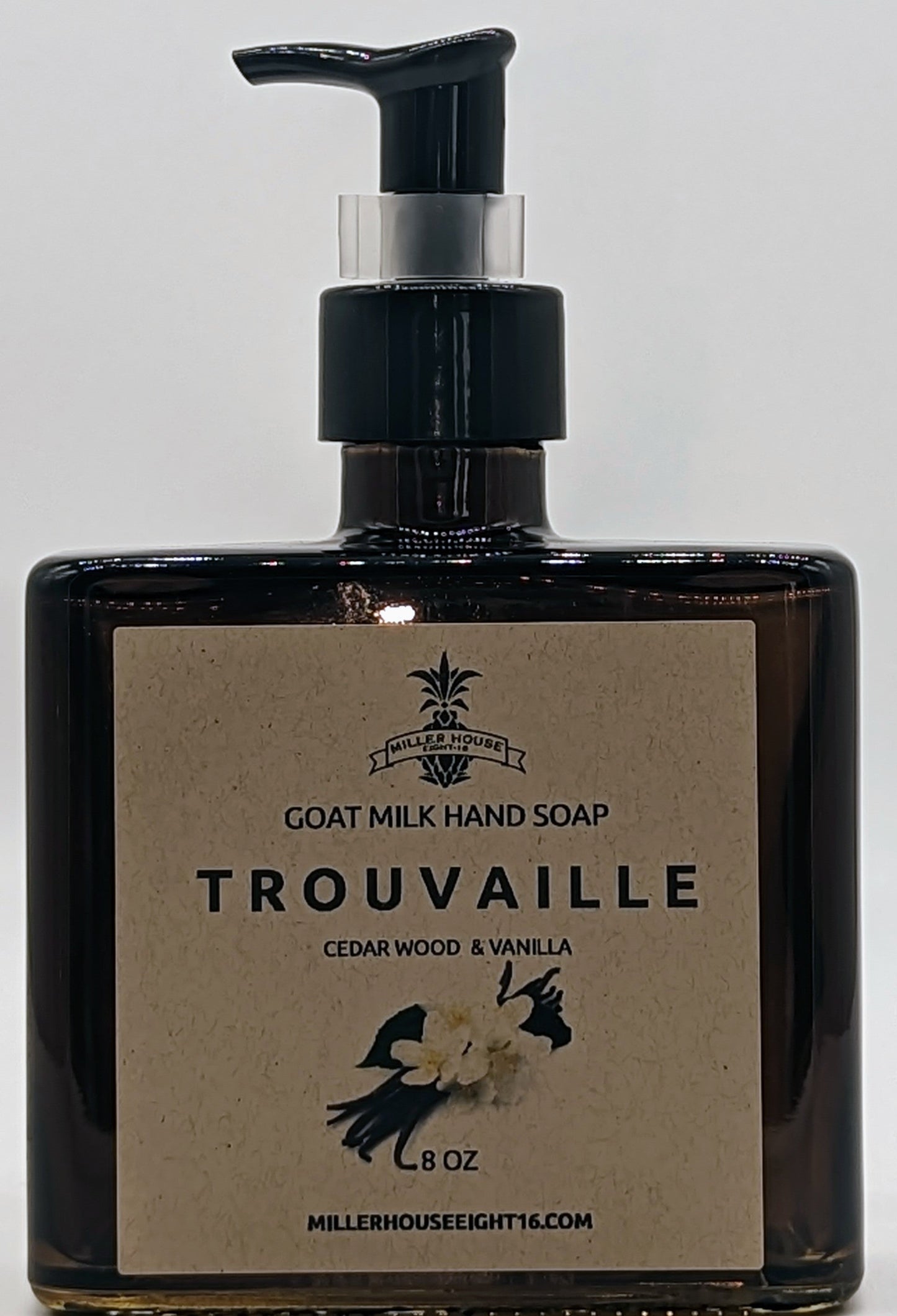 Trouvaille, goat milk hand soap.