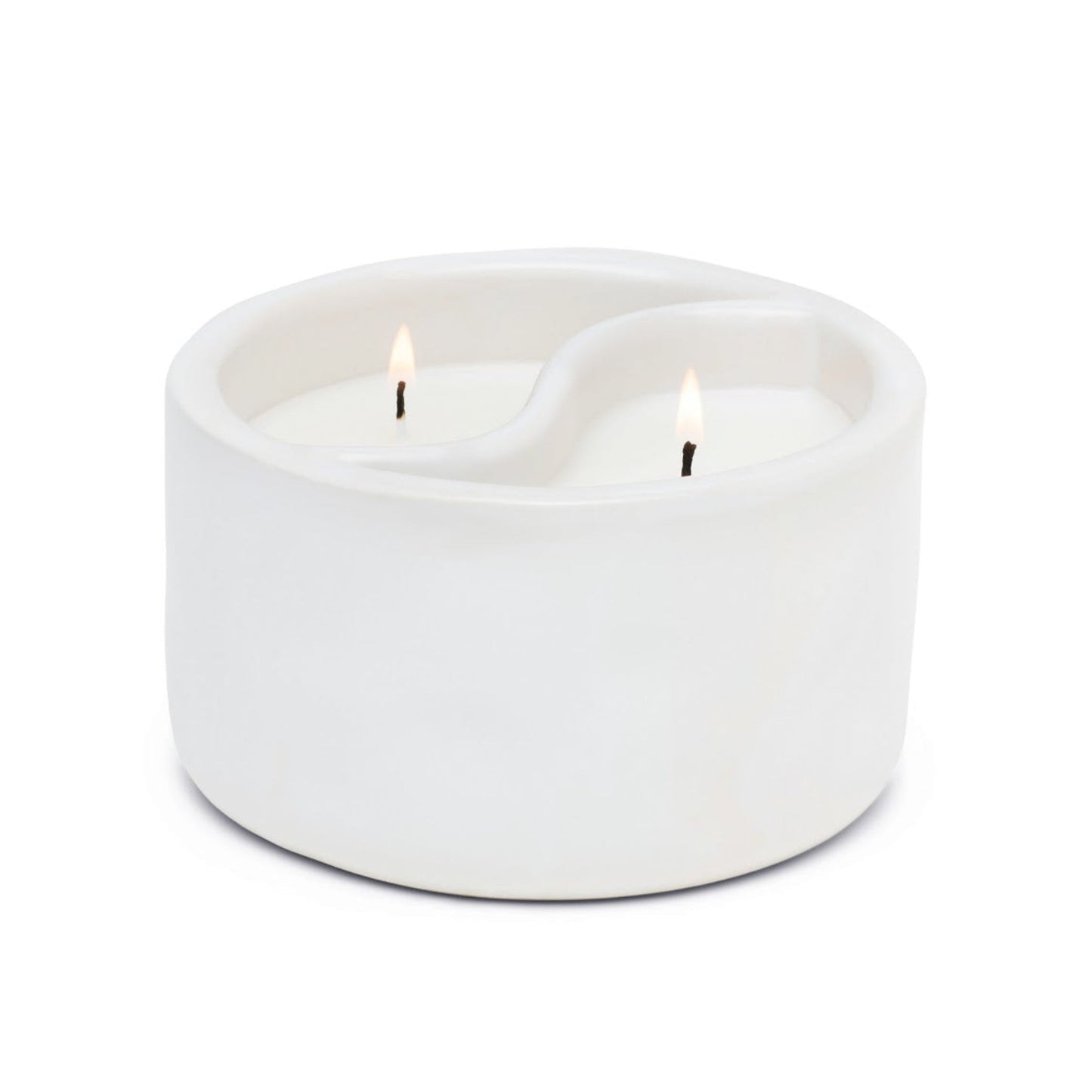 Paddywax Yin-Yang 11 oz Candle Black Salt & Teakwood