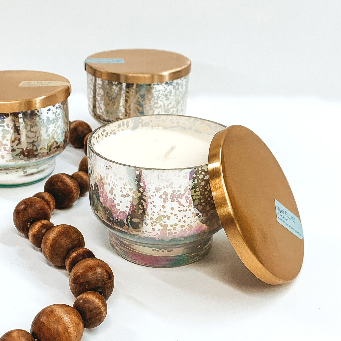 Capri Blue | 10 oz. Mercury Iridescent Inverted Jar Candle | Various Scents