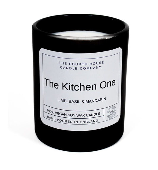 Vegan Wood Wick Candle - Lime,Basil and Mandarin (Kitchen)