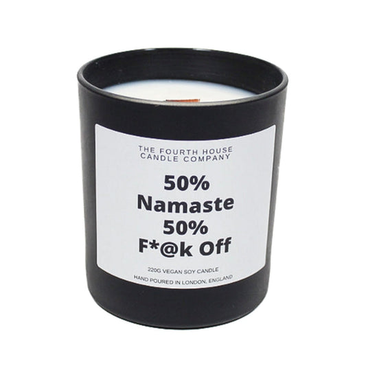 Vegan Wood Wick Candle - Amber ( 50% Namaste)