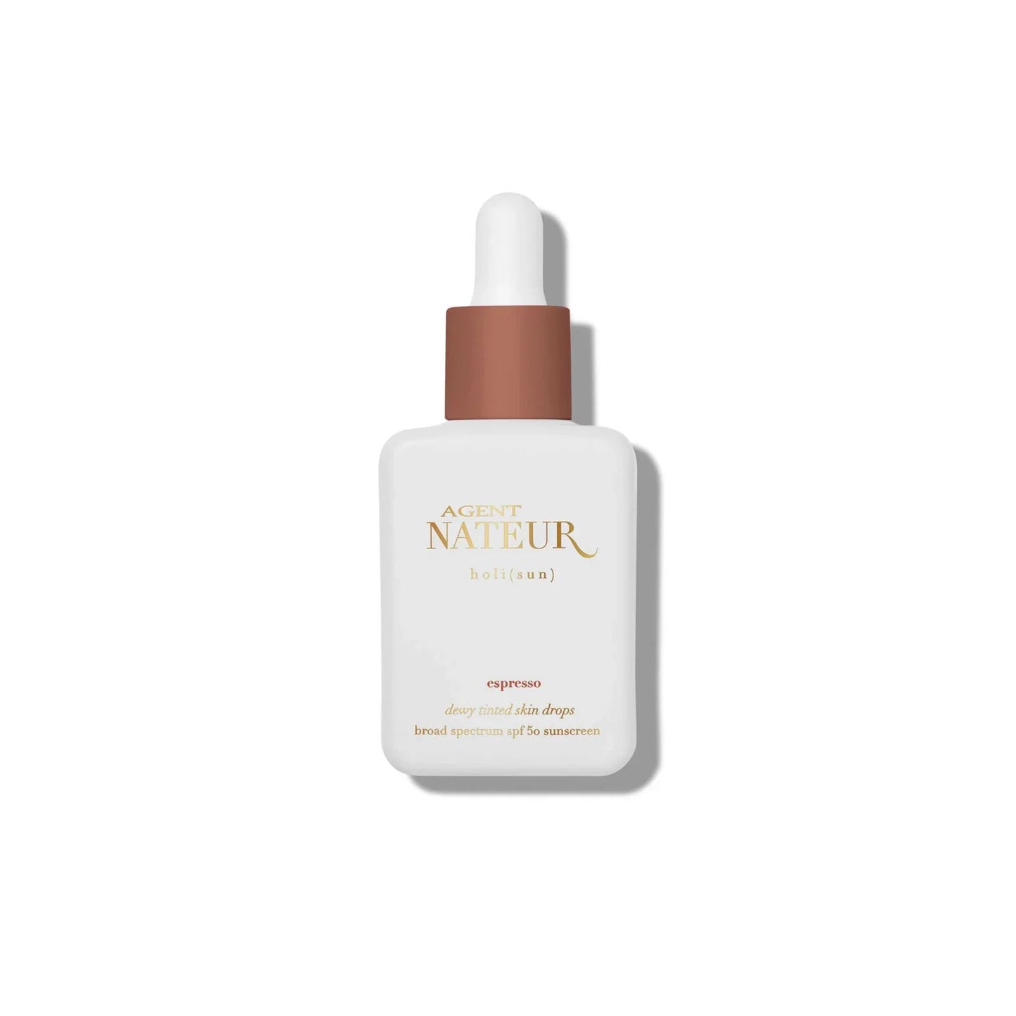 Agent Nateur | h o l i ( Sun ) spf 50 dewy tinted skin drops espresso