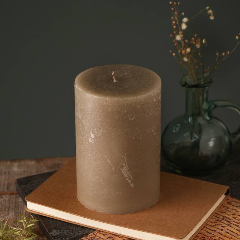 Rustic Pillar Candle