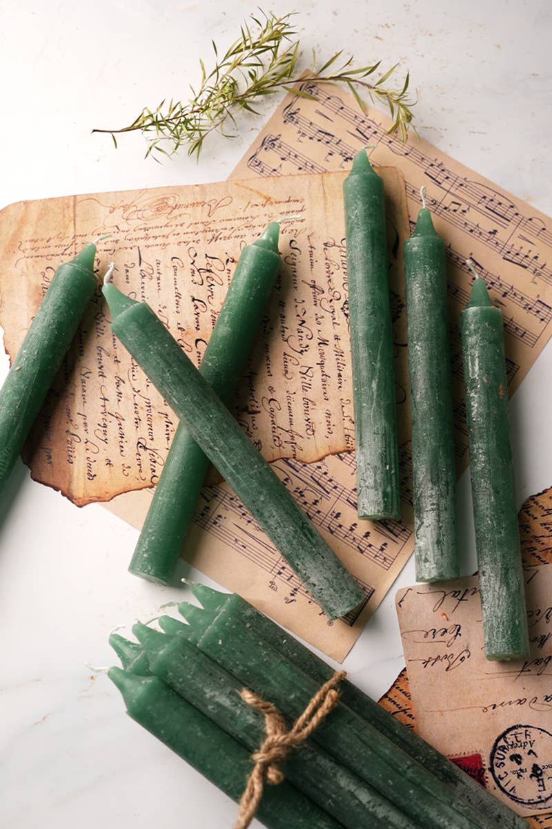 Rustic Straight Candle, Set of 12