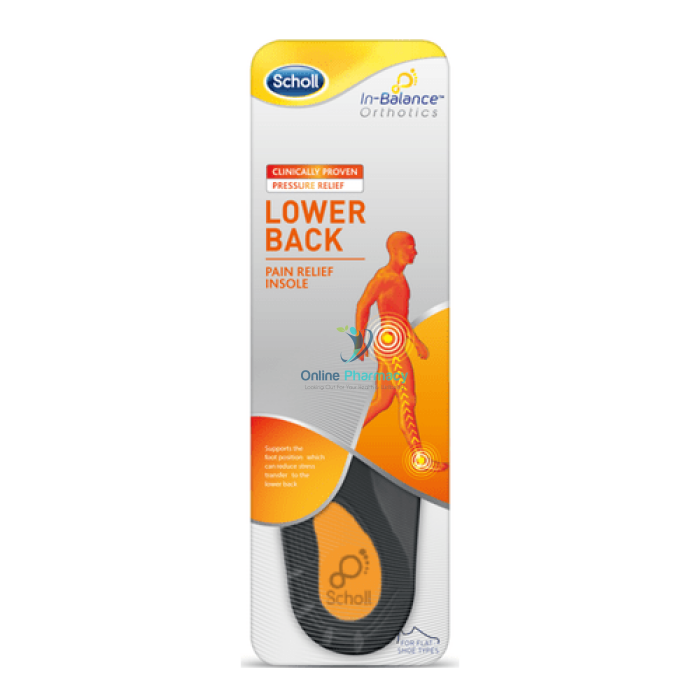 Scholl In-Balance Orthotics - Lower Back Pain Relief Insole