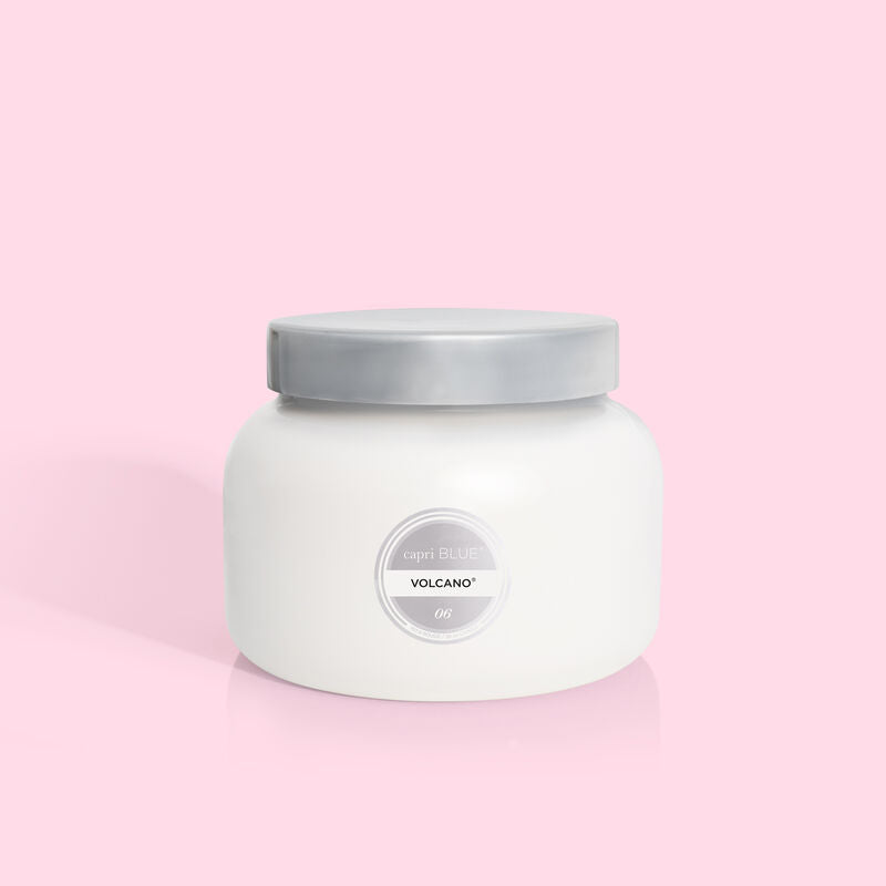 Capri Blue | 28 oz. Jar Candle in White | Volcano