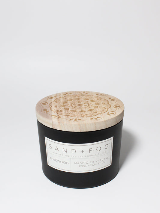 Teakwood 12 oz scented candle
