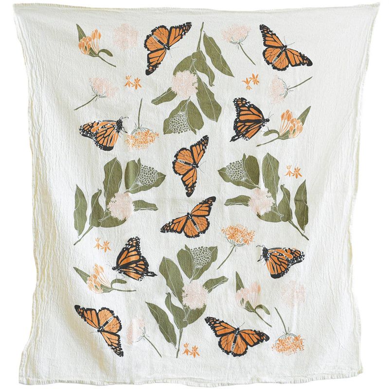 Monarchs + Milkweeds Towel