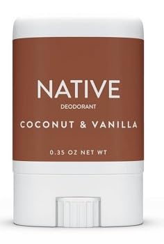 Native Travel-sized Deodorant, Coconut & Vanilla, Aluminum Free, 0.35 oz