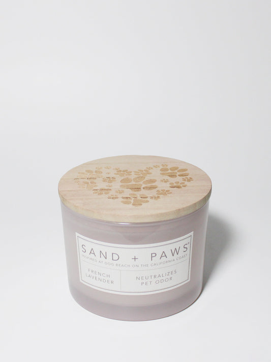 Sand + Paws French Lavender 12 oz scented candle