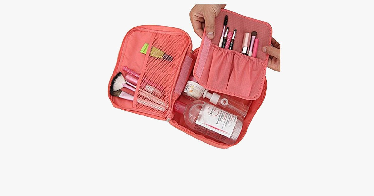 Compact Travel Cosmetic Bag